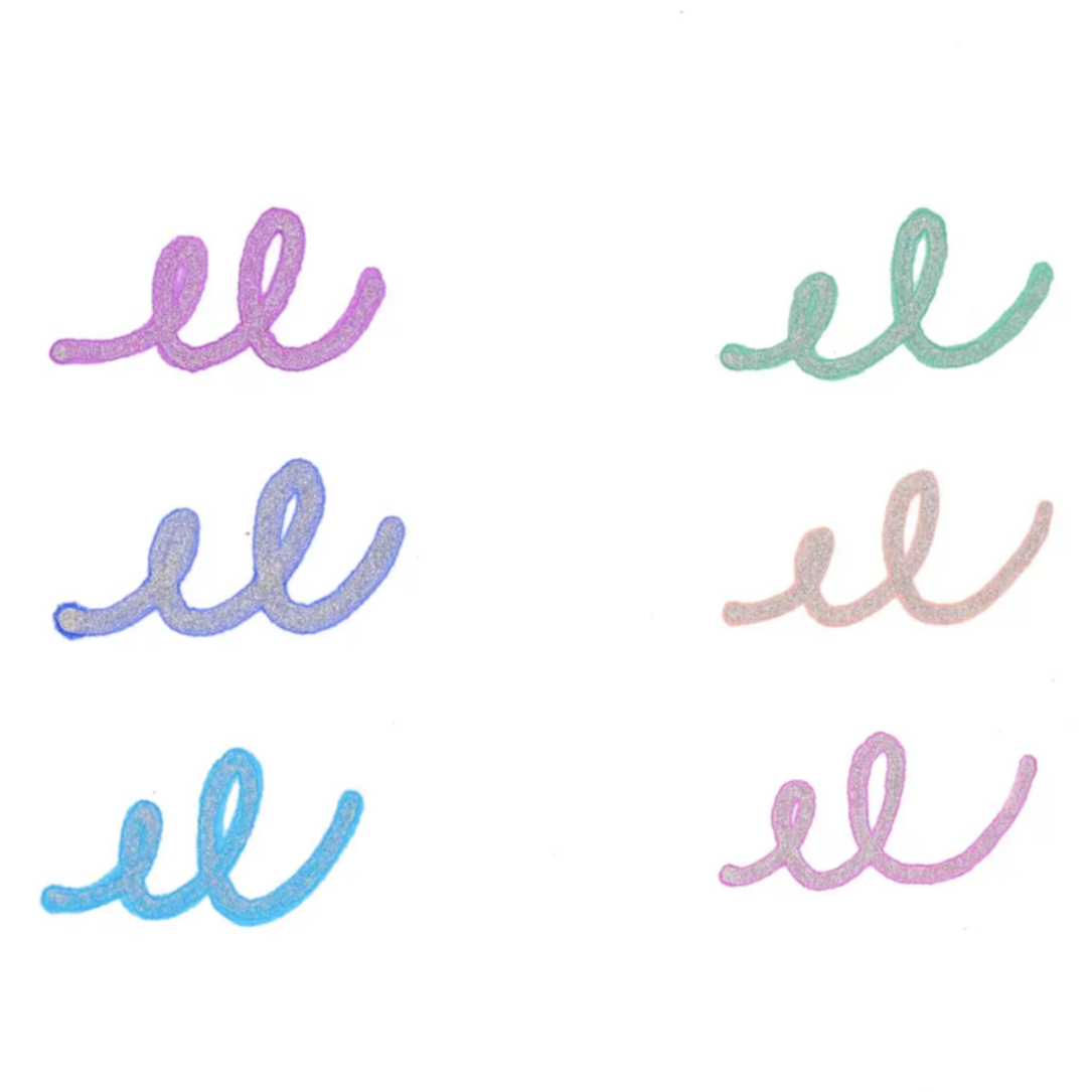 Silver Linings Outline Markers - Set of 6