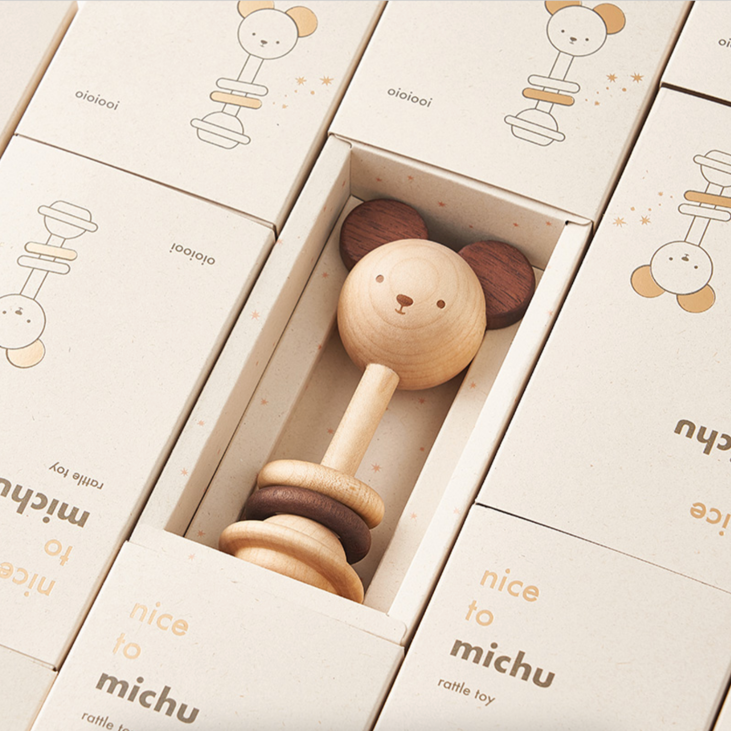 Nice to Michu Baby Rattle