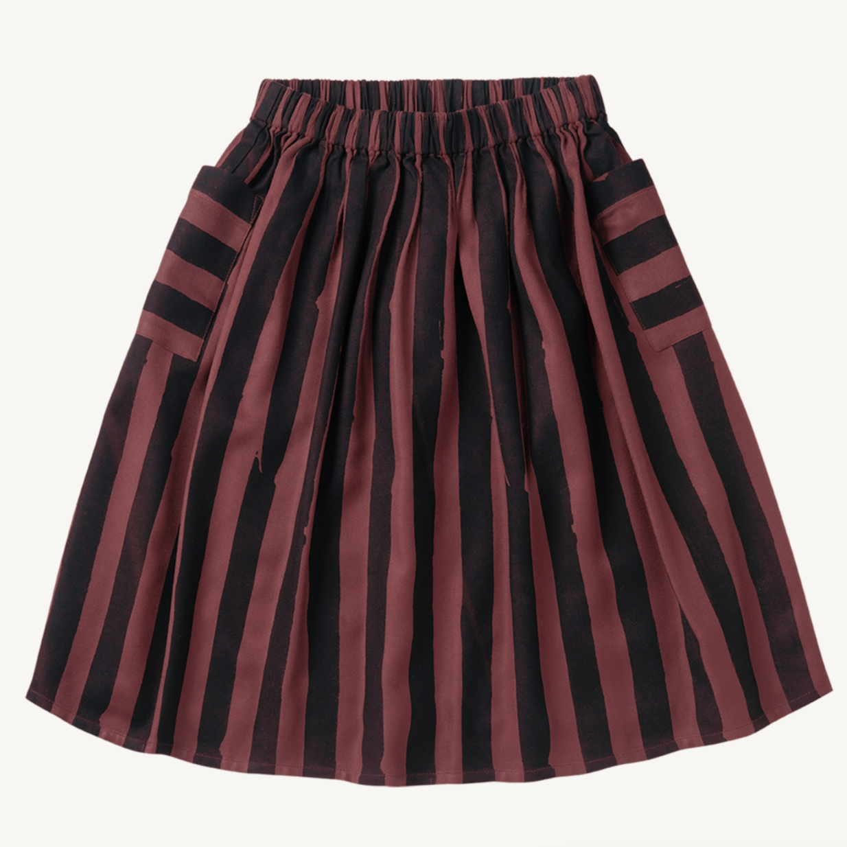 Kids Midi Skirt Painted Stripe
