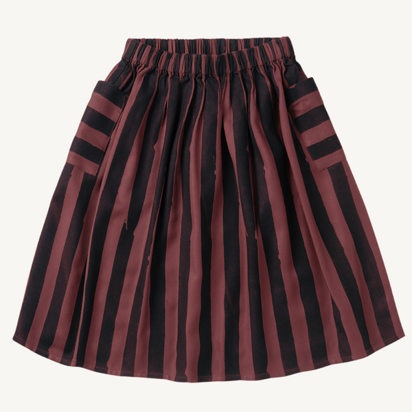 Kids Midi Skirt Painted Stripe