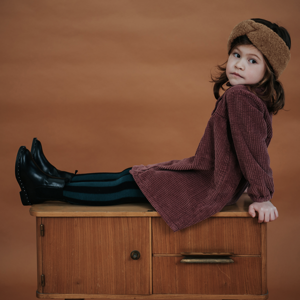 Kids Tights Stripe Lake Blue