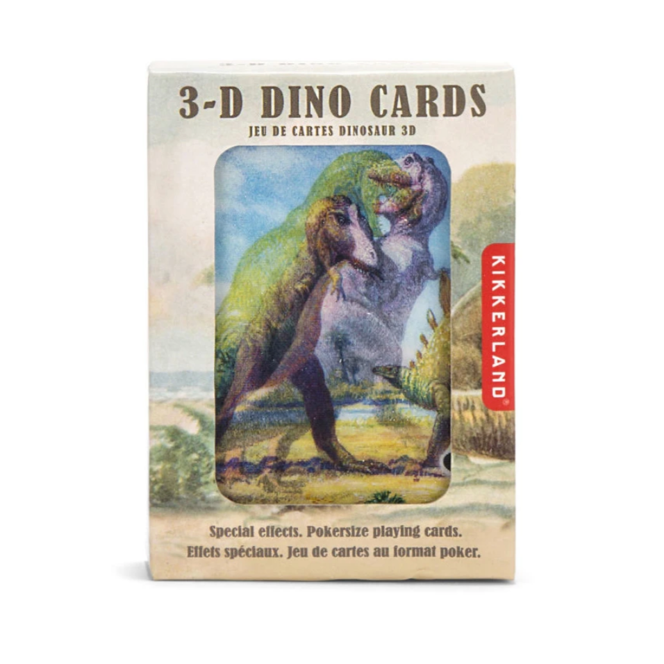 3-D Dinosaur Playing Cards