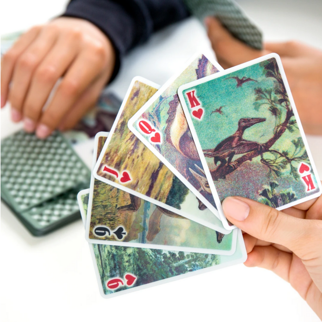 3-D Dinosaur Playing Cards