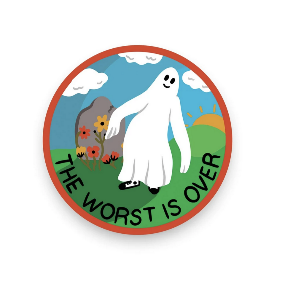The Worst is Over Vinyl Sticker