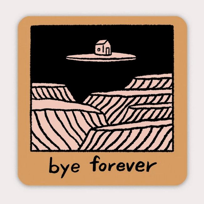 Bye Forever (House) Vinyl Sticker