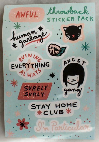 Stay Home Club Throwback Sticker Sheet