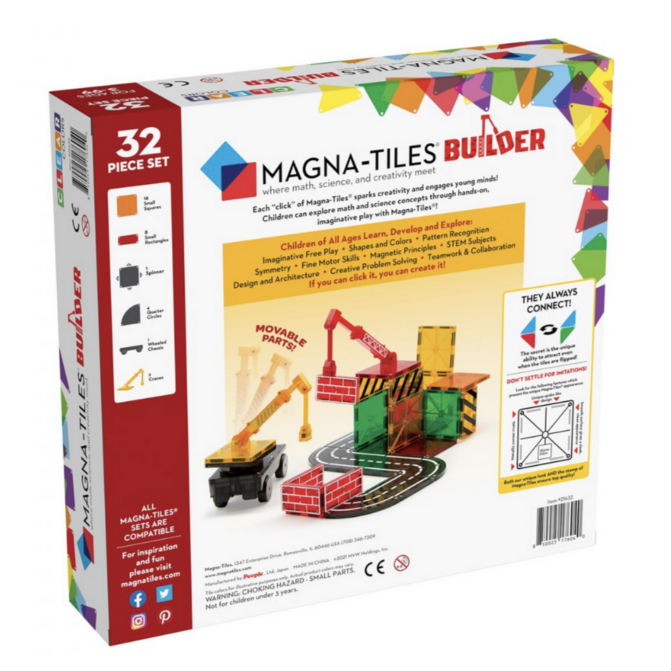 Magna-Tiles® Builder 32-Piece Set 3yrs+