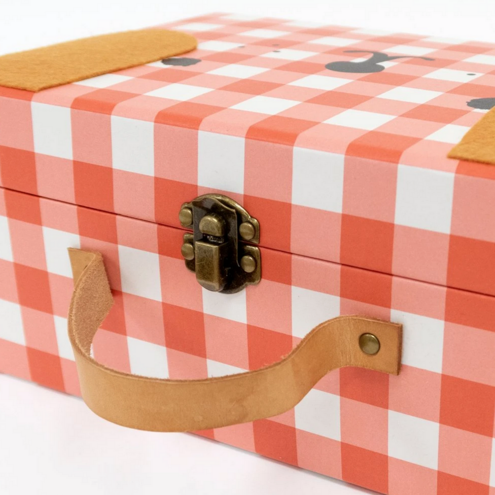 Wooden Dog Advent Suitcase