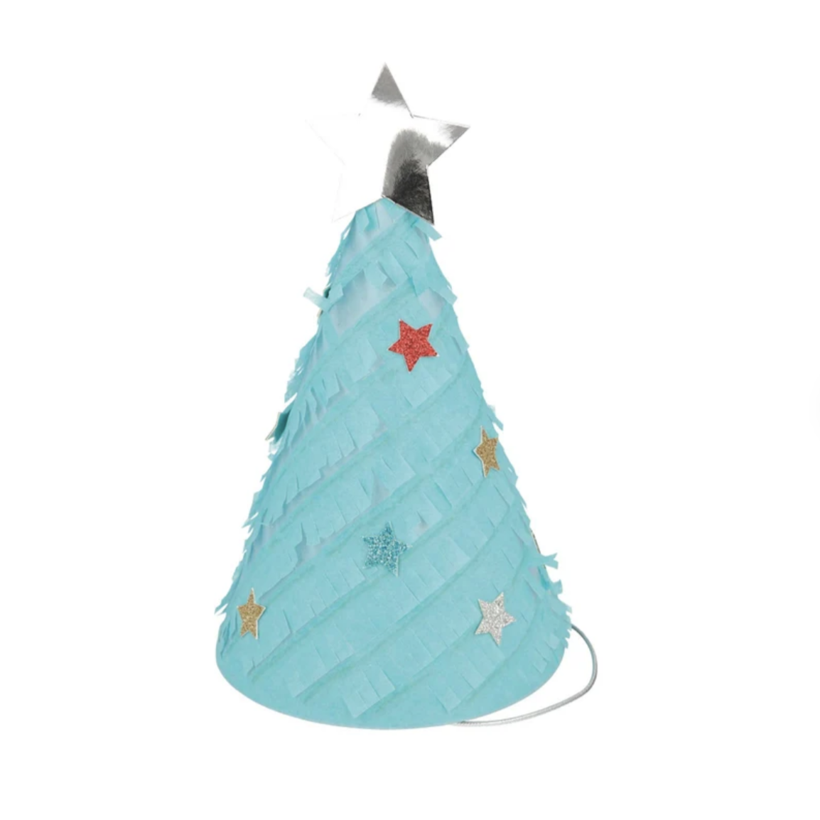 Fringed Christmas Tree Party Hats (6pk)