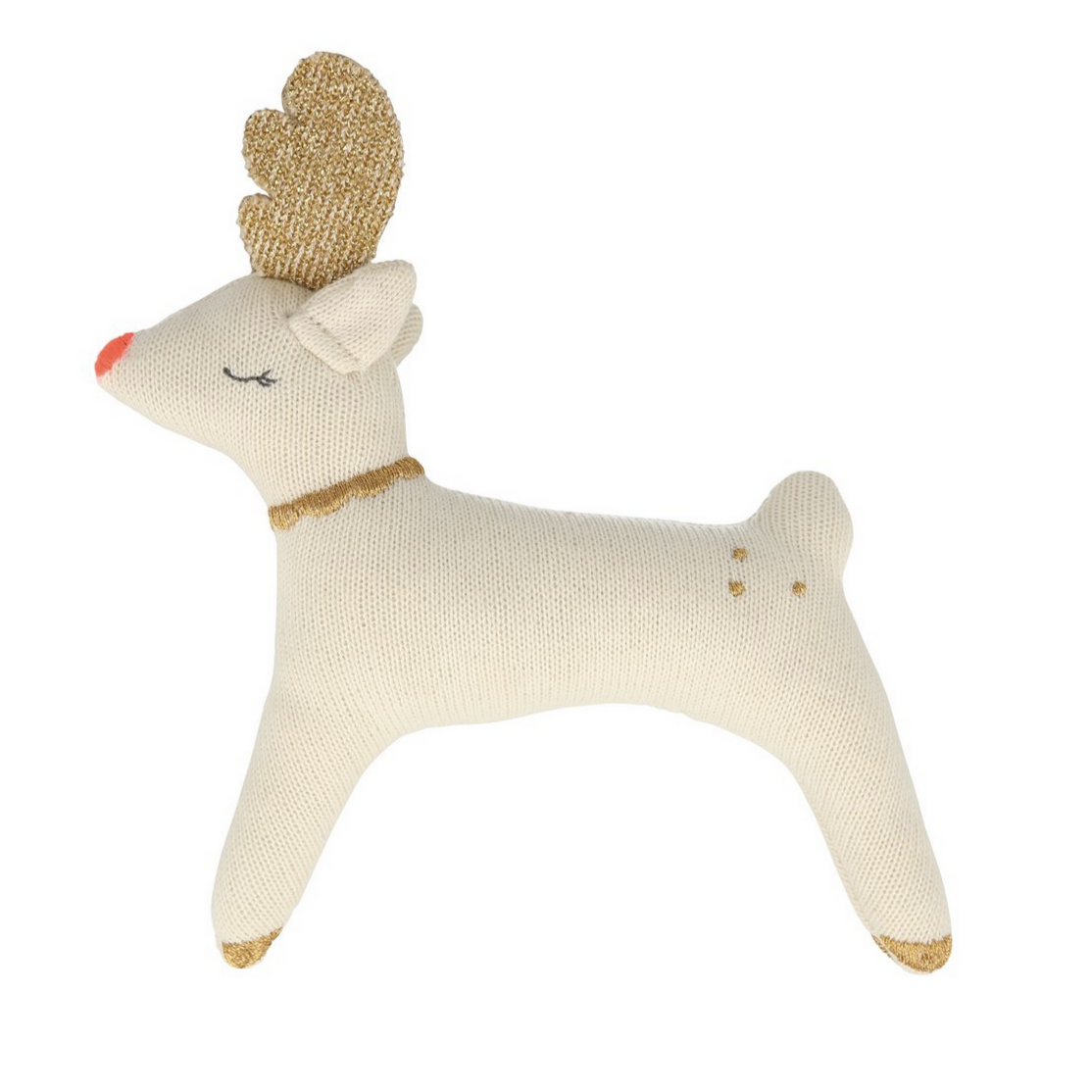 Organic Christmas Reindeer Rattle