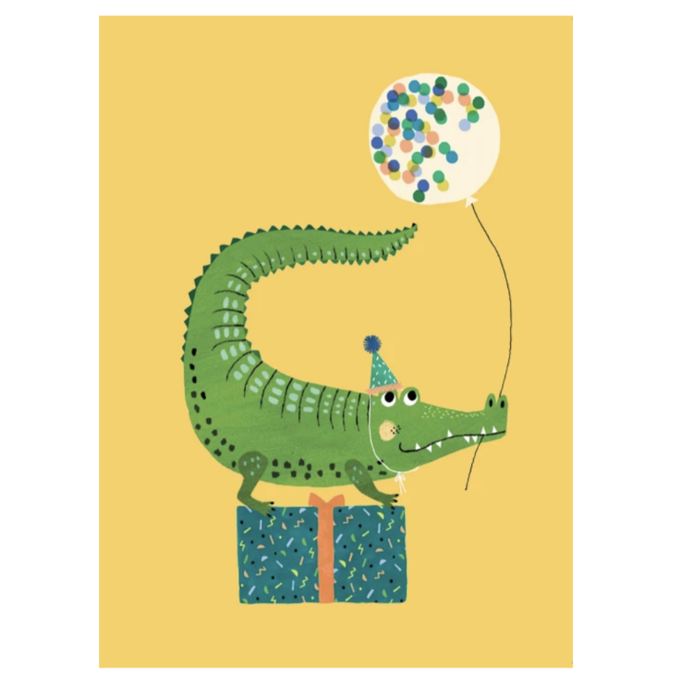 Postcard Party Crocodile