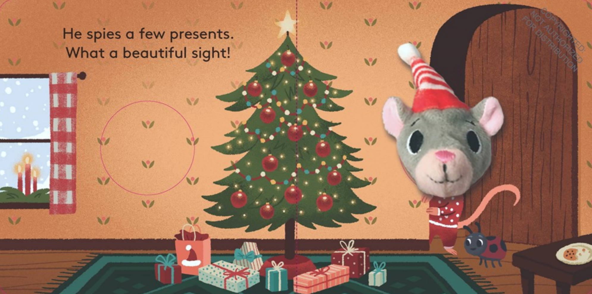 Christmas Mouse: Finger Puppet