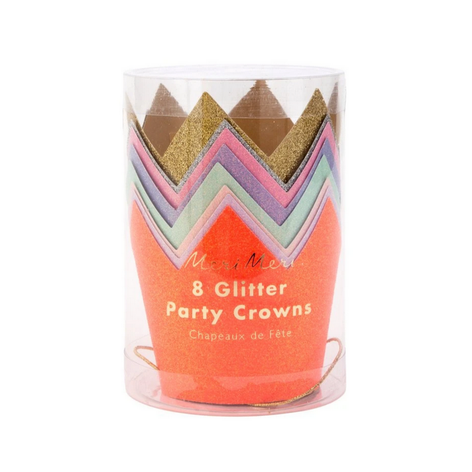 Mini Glitter Party Crowns