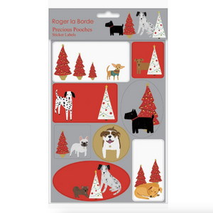 Cat and Dog Palais Sticker Labels Sheet