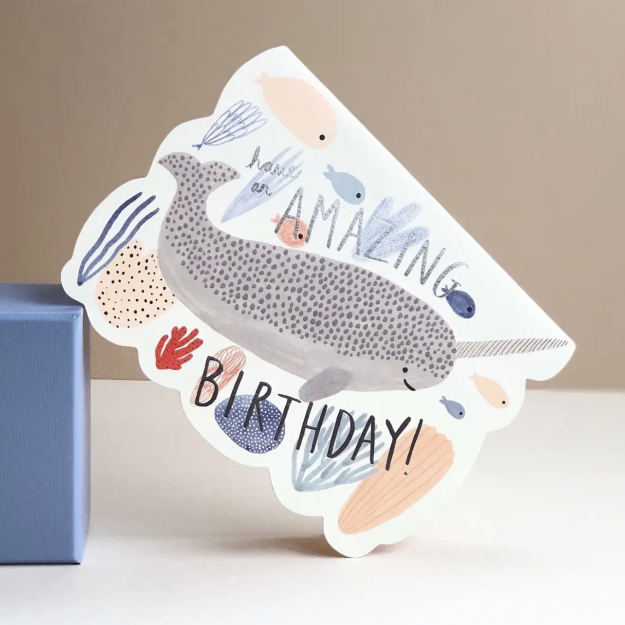 Narwhal Birthday Card -Birthday