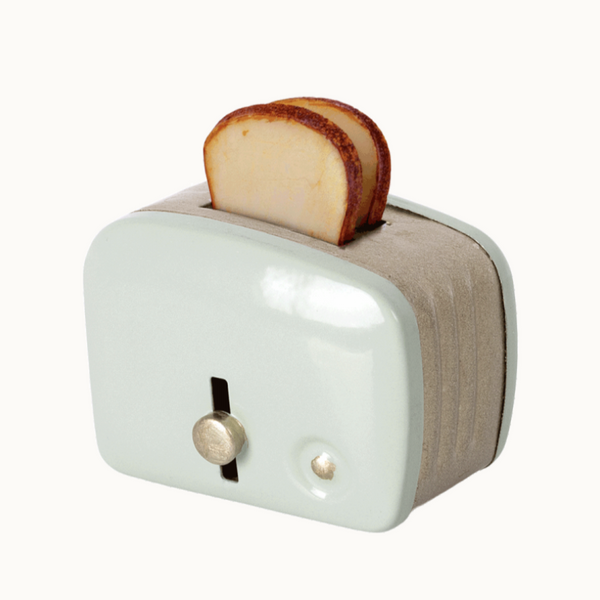 Miniature Toaster & Bread - Mint