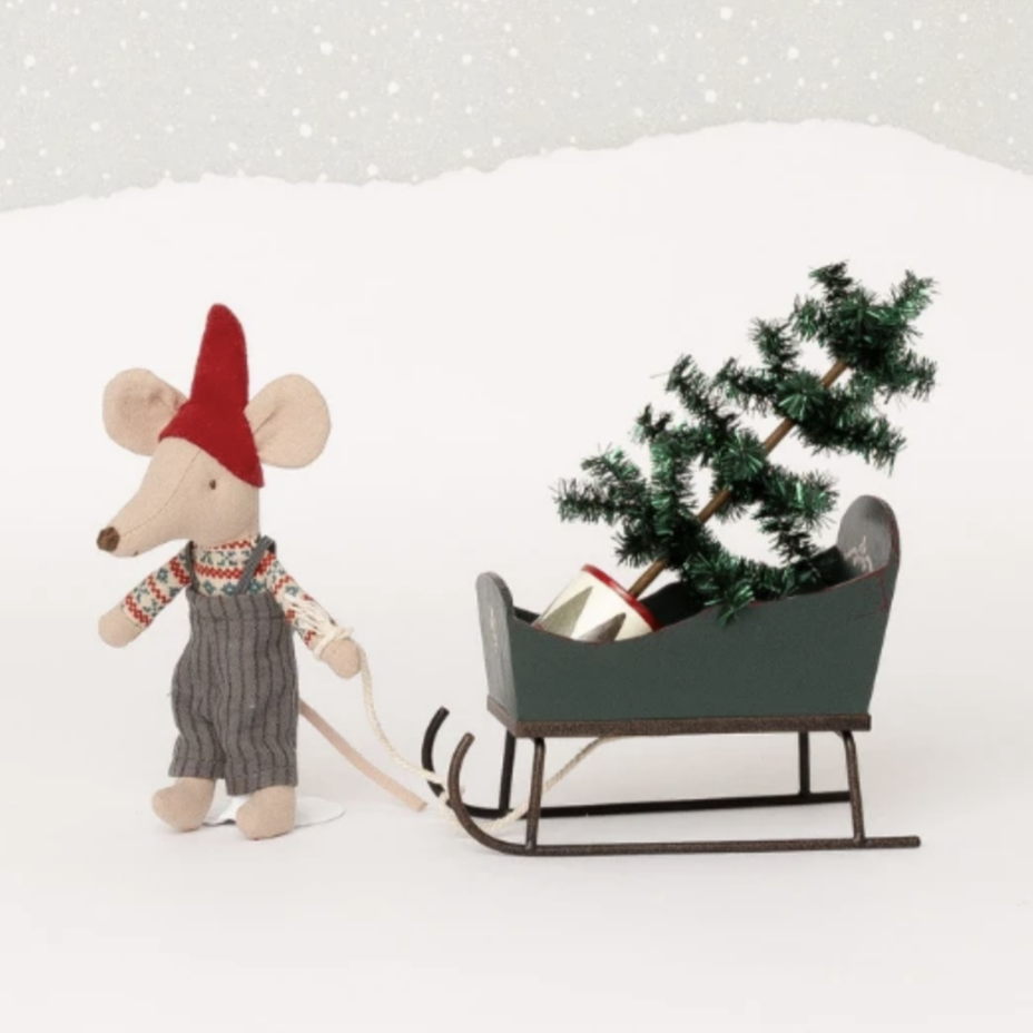 Sleigh for Mouse -green