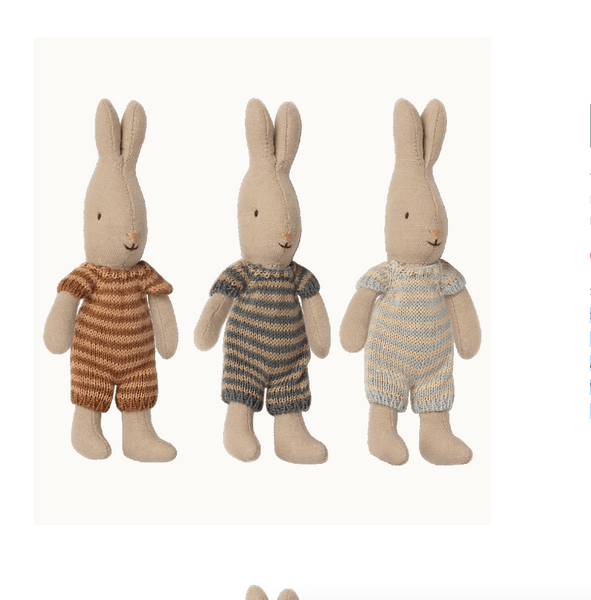 Rabbit in Knitted Romper -micro