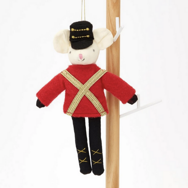Soldier Mouse Tree Ornament