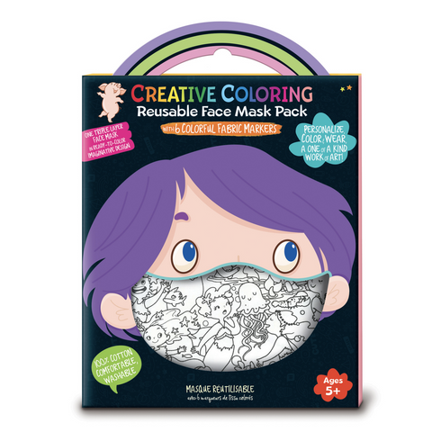 Creative Coloring Reusable Face Mask  -Mermaid
