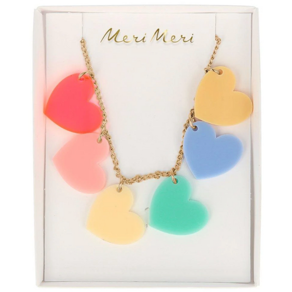 Rainbow Hearts Necklace