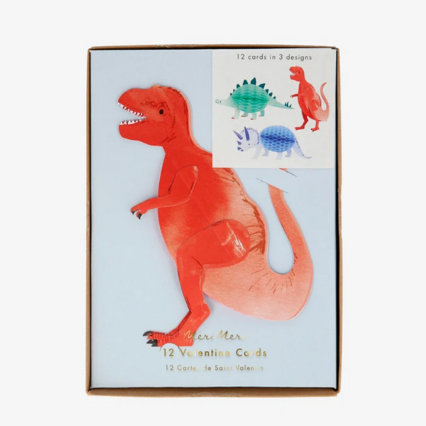 Dinosaur Valentine Cards (pk12)