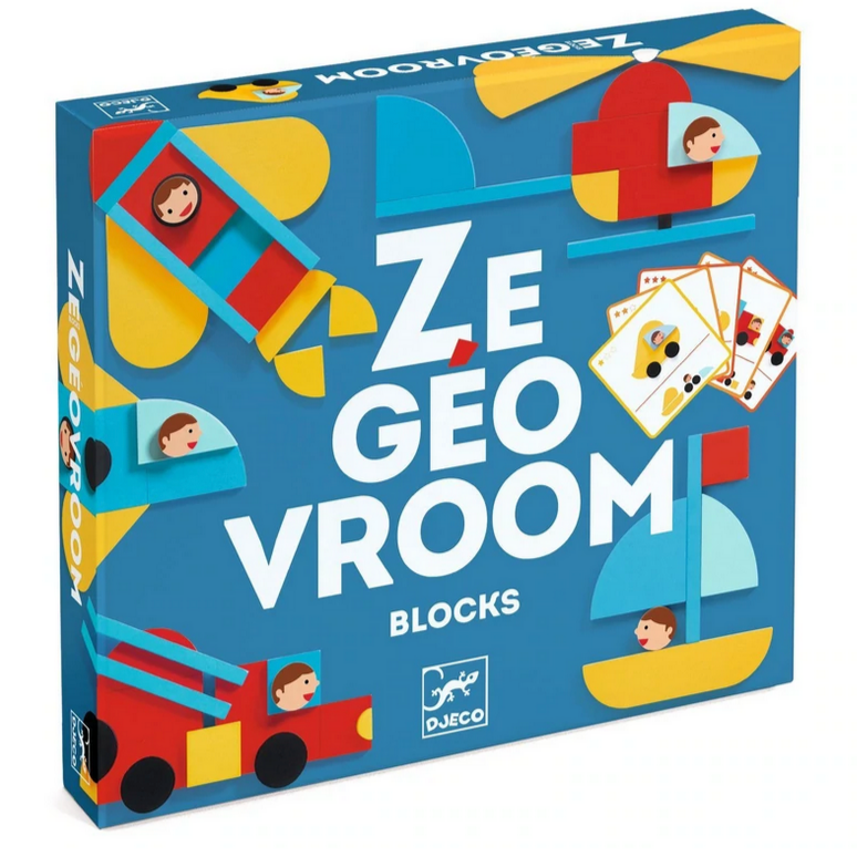 Ze Geovroom Wooden Block Tanagram Set 3yrs+