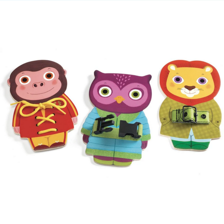 Attachtou Tying/Fastening Wooden Skill Boards 3yrs+