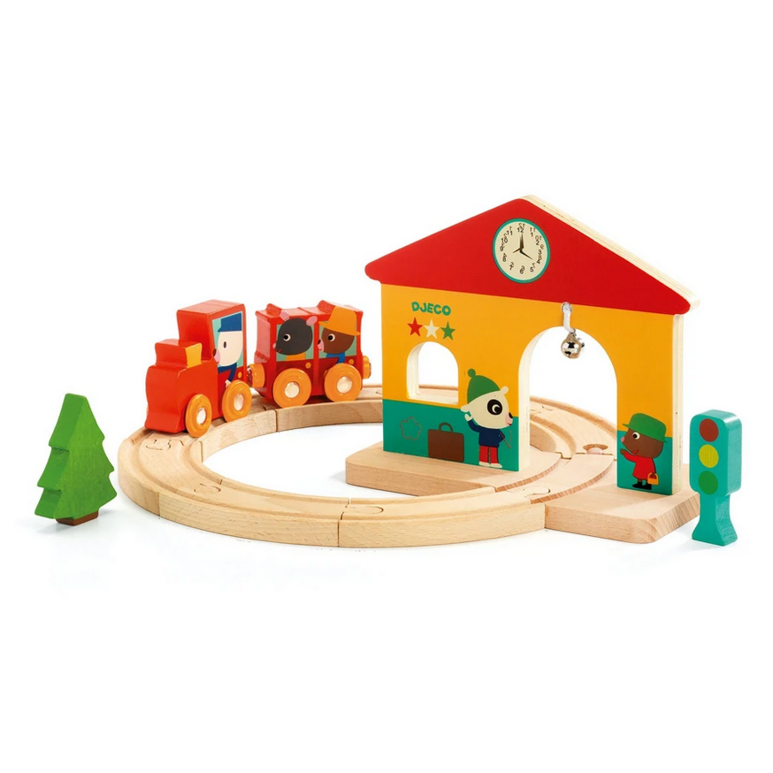 Minitrain Wooden Train Set