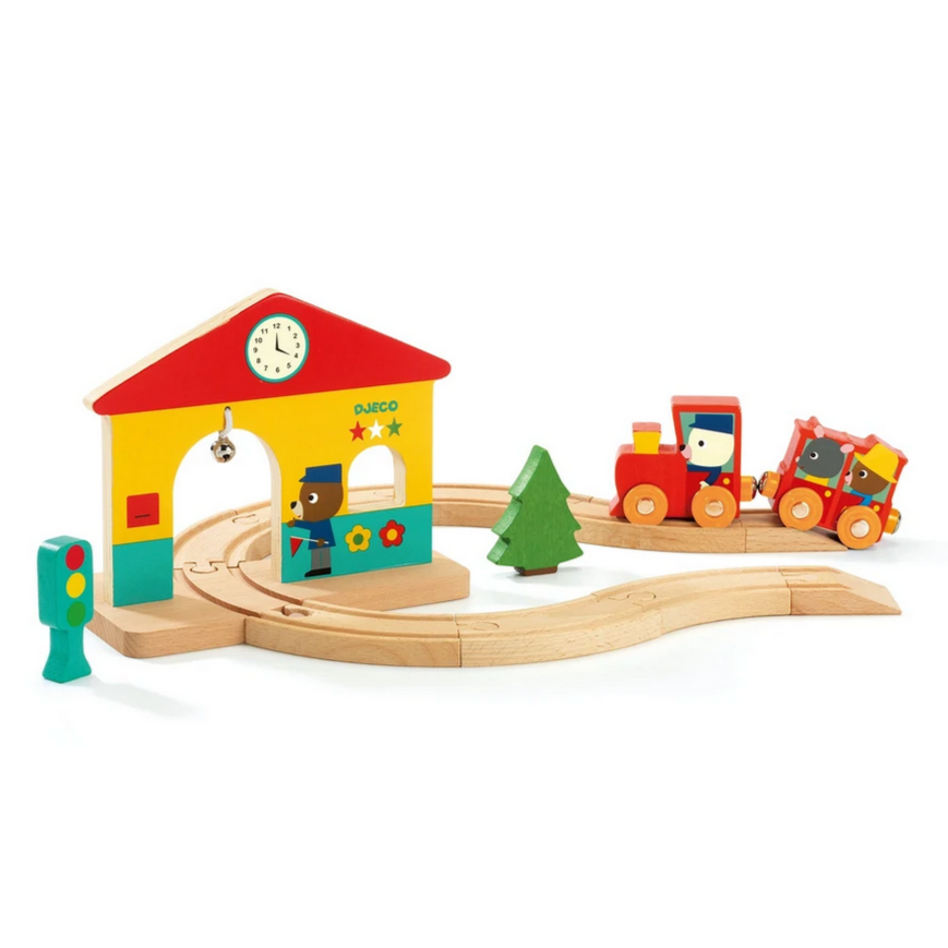 Minitrain Wooden Train Set