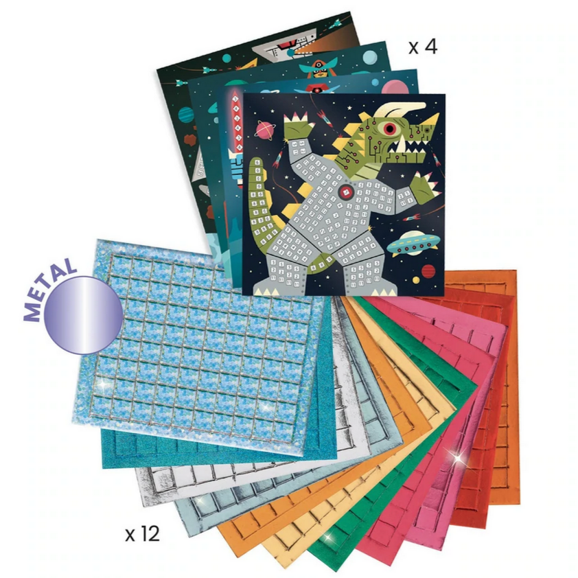 Space Battle Sticker Mosaic Craft Kit