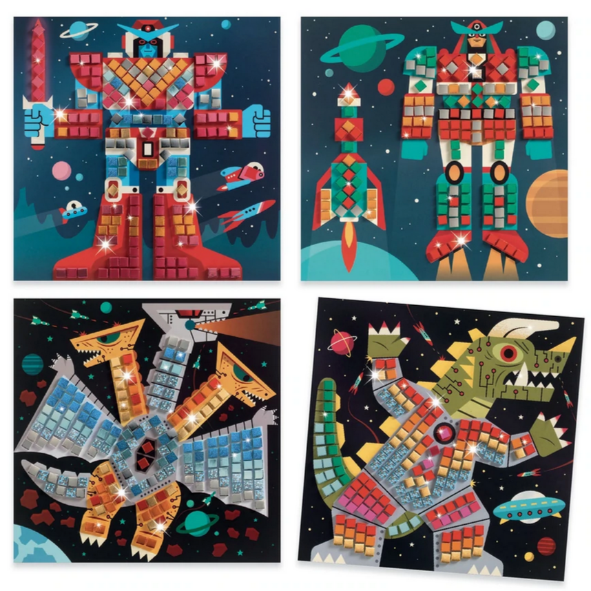 Space Battle Sticker Mosaic Craft Kit