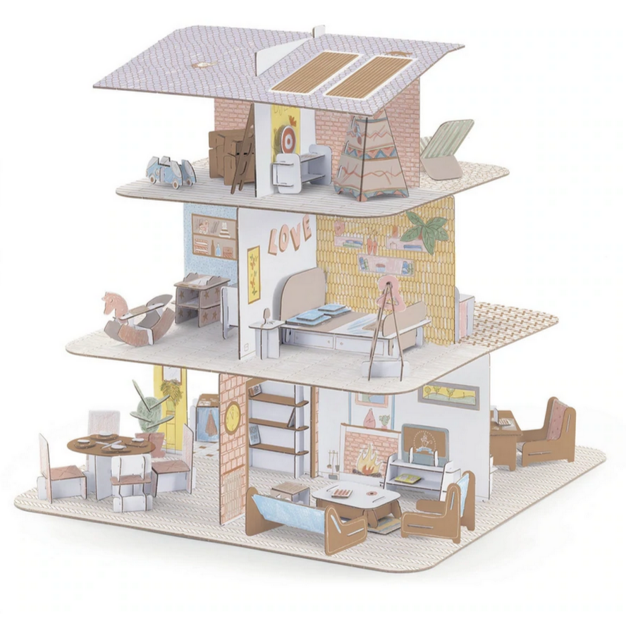 Doll house DIY Color Assemble Play Craft Kit