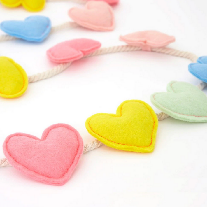 Felt Heart Garland