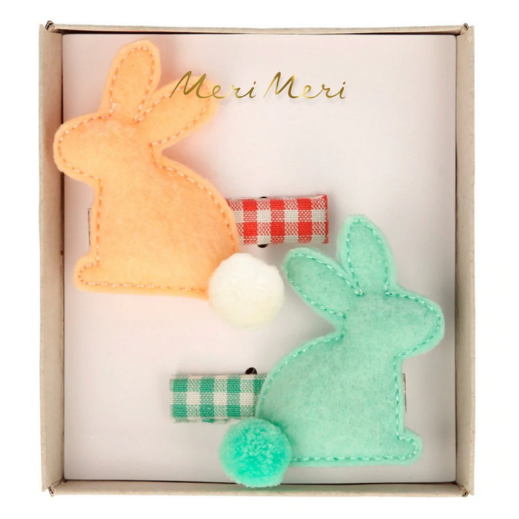 Felt Bunny Hair Clips