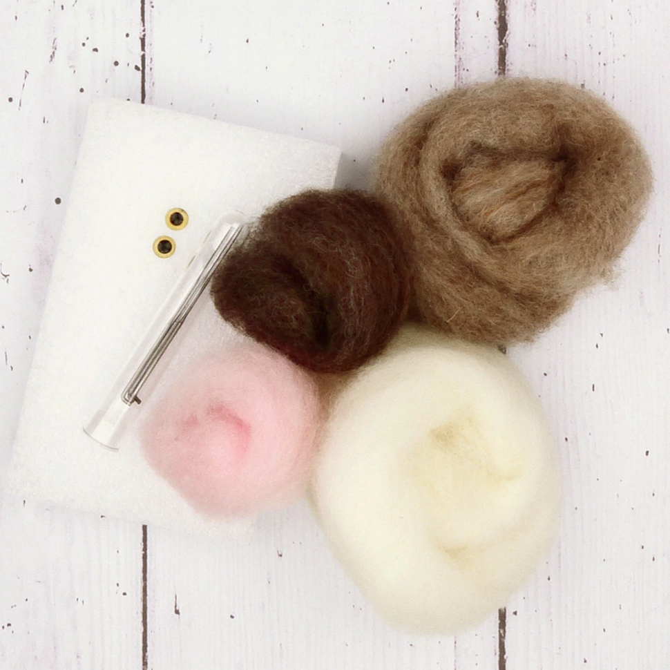 Baby Bunny Needle Felting Kit