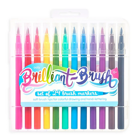 Brilliant Brush Markers -set of 24