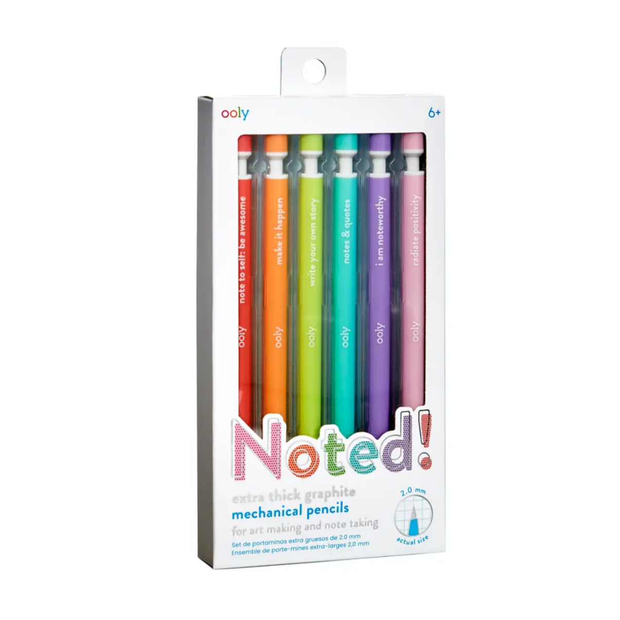 Noted! Graphite Mechanical Pencils - set of 6