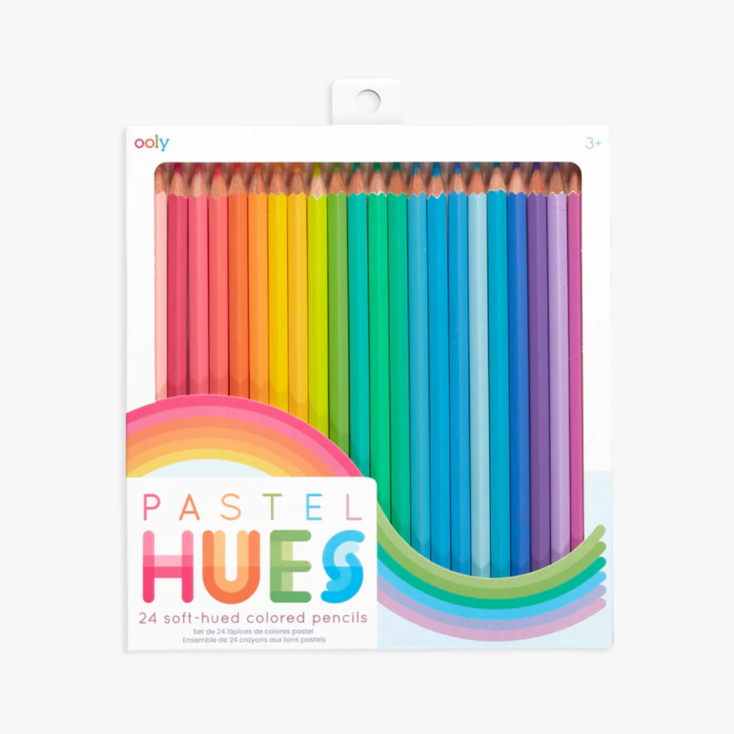 Pastel Hues Colored Pencils - set of 24