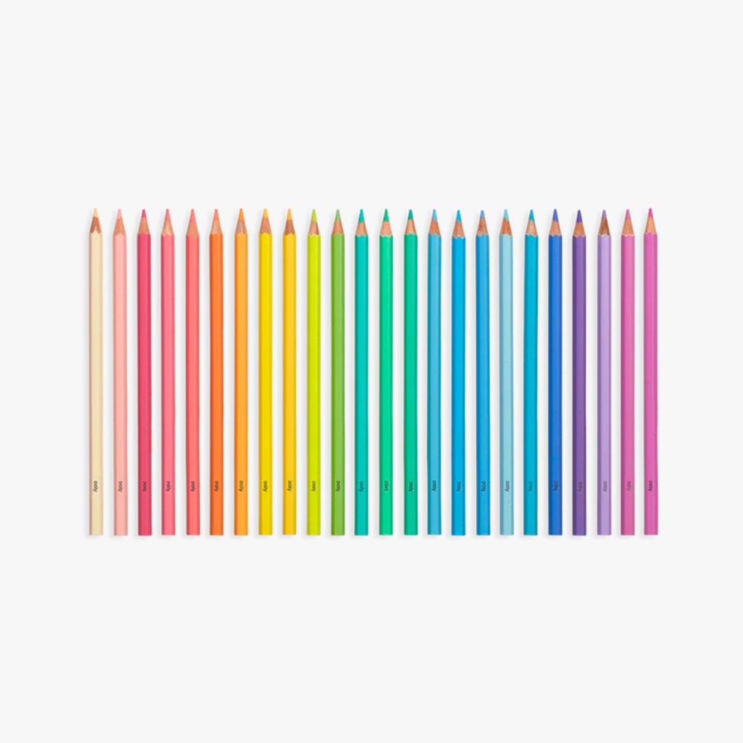 Pastel Hues Colored Pencils - set of 24