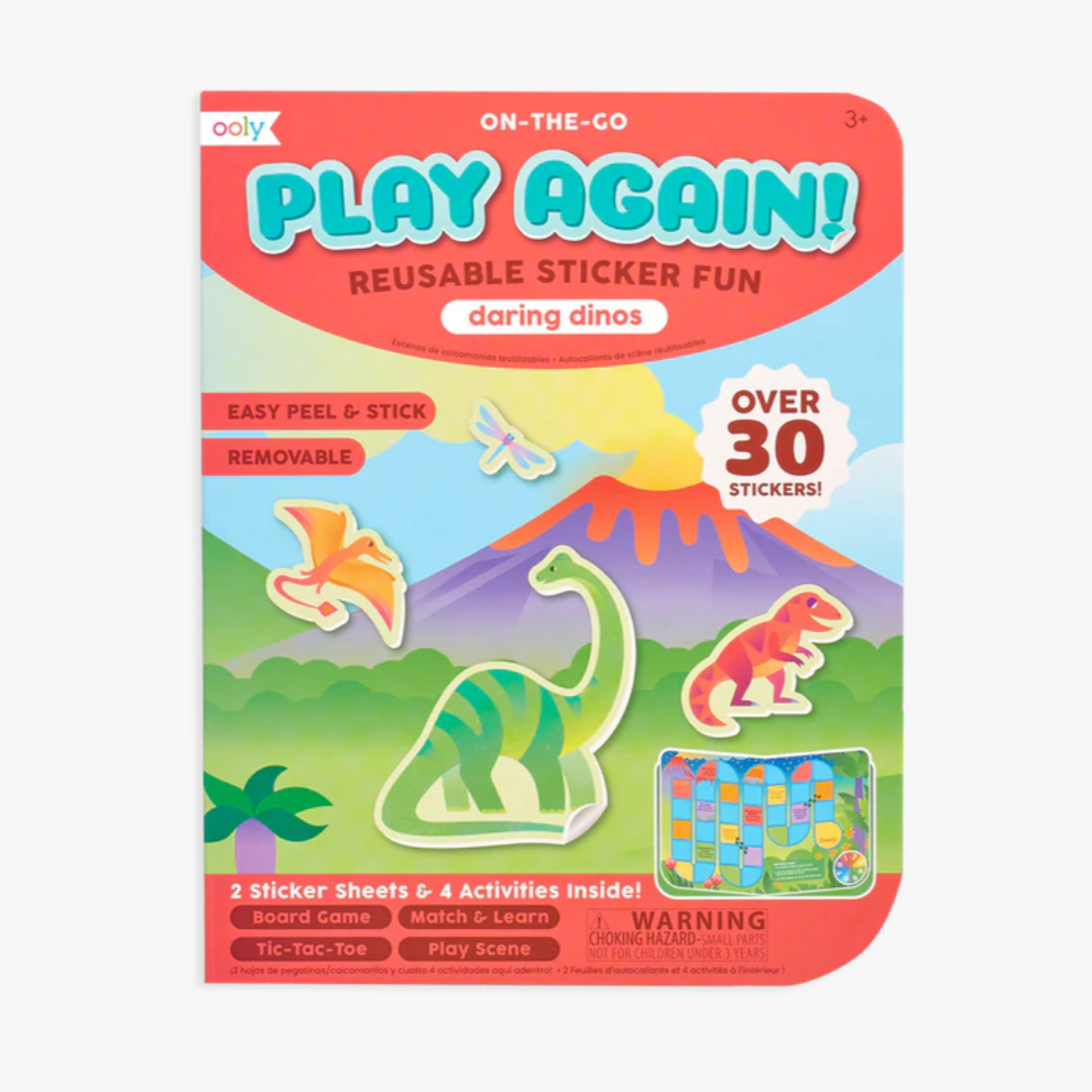 Play Again! Mini on-the-go Activity Kit & Game - Daring Dinos