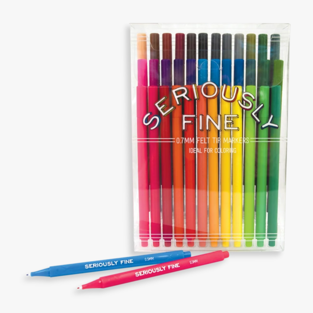 Seriously Fine Felt Tip Markers