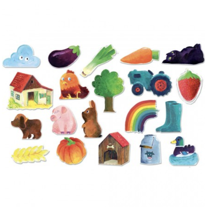 Wooden Field Magnets 20pcs 2yrs+
