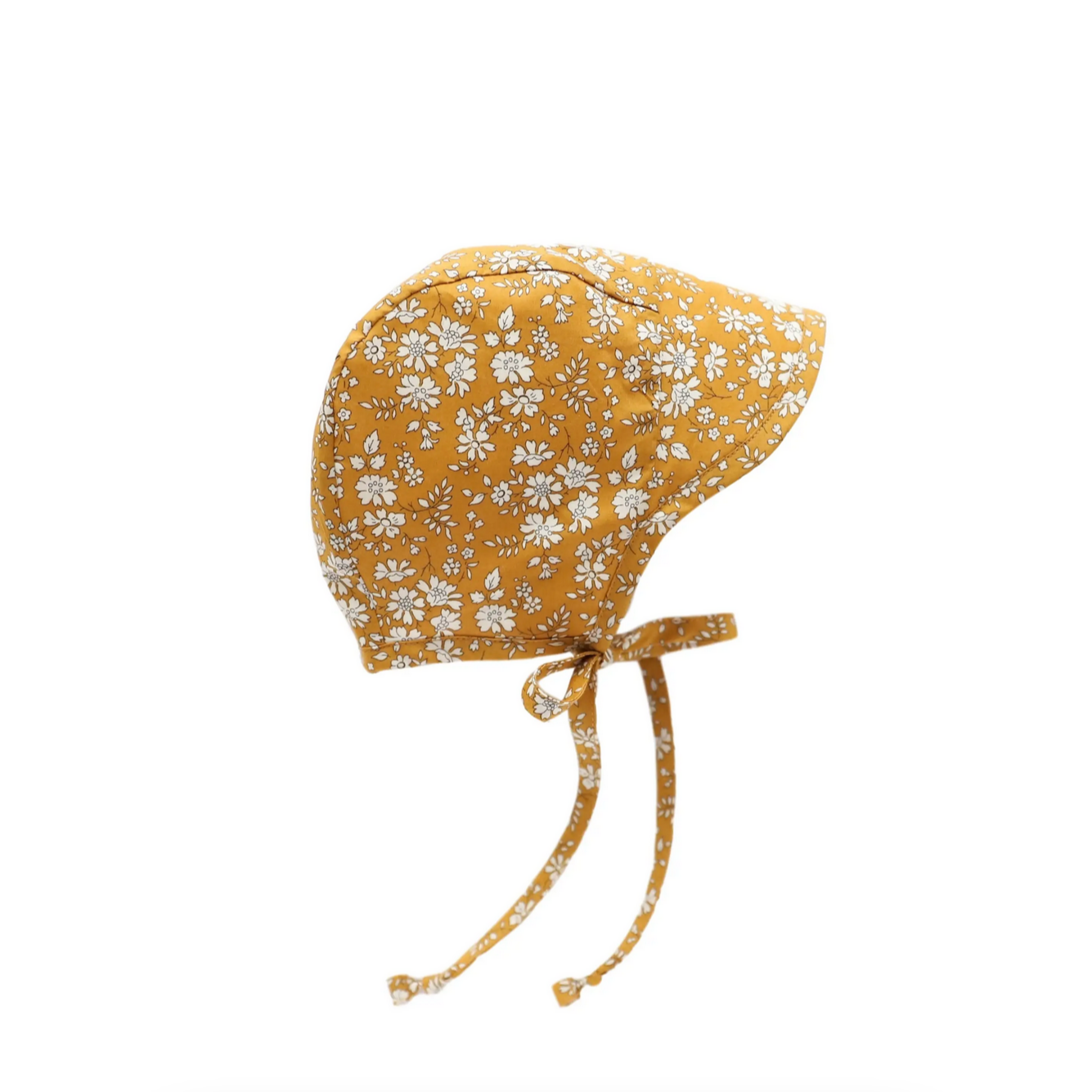 Brimmed Liberty Buttercup Baby Bonnet Cotton -Lined