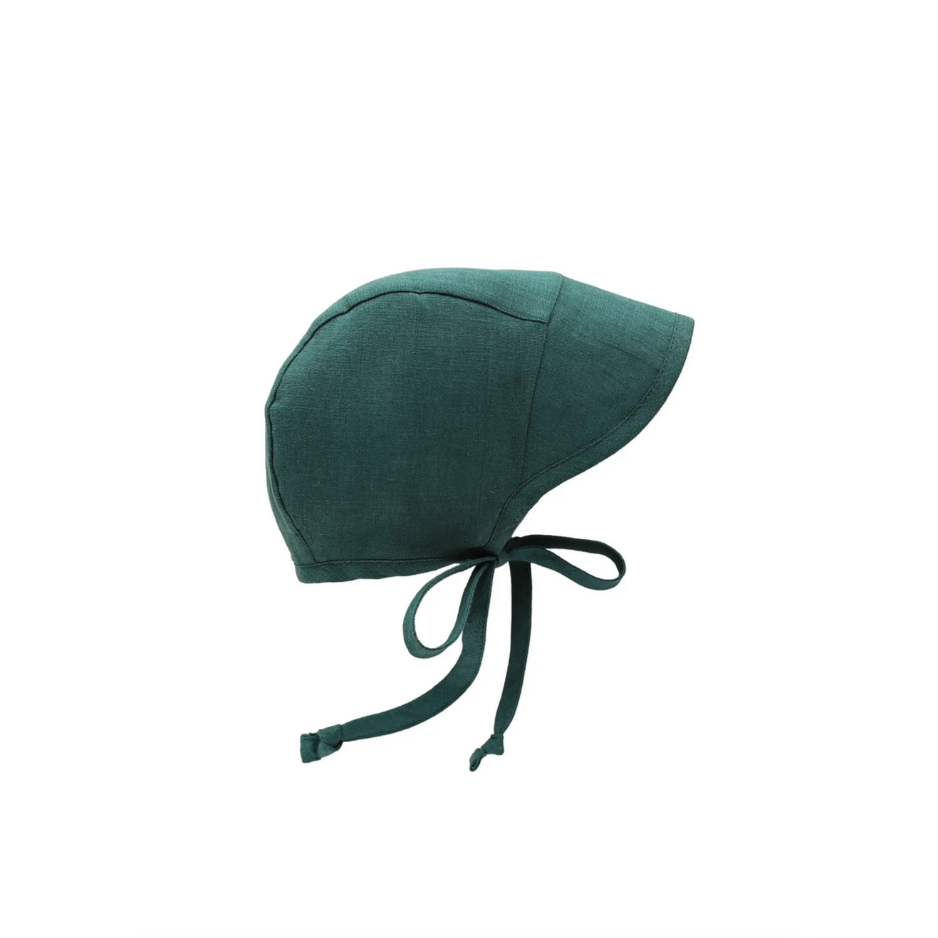 Brimmed Emerald Baby Bonnet -Lined