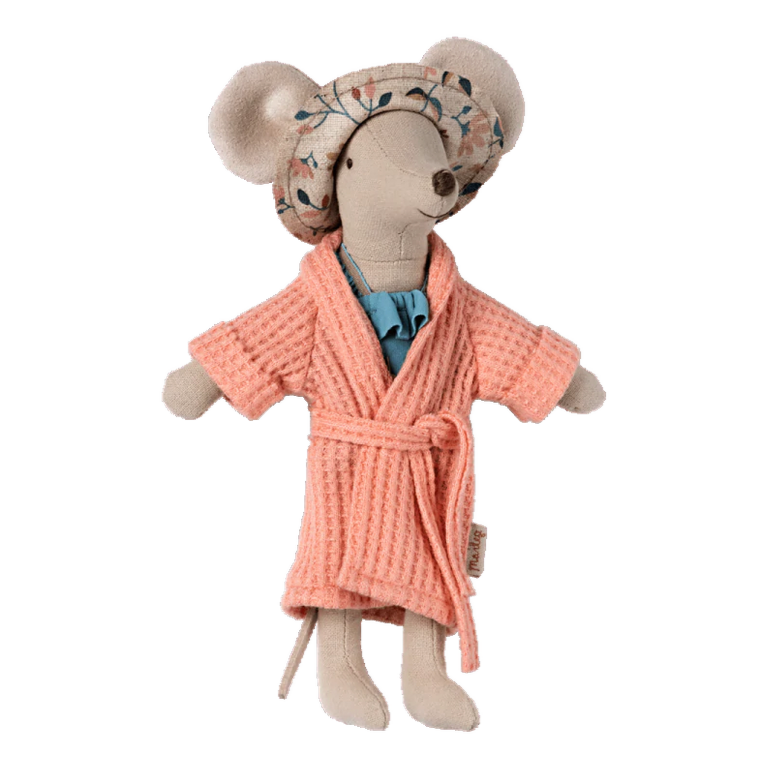 Bathrobe -Coral for Dad & Mum Mouse