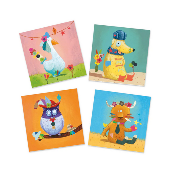 Create With Stickers - Animals (3-6yrs)