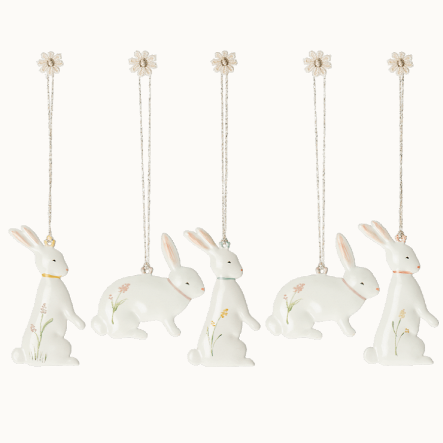 Maileg Easter Bunny Ornaments 5pcs