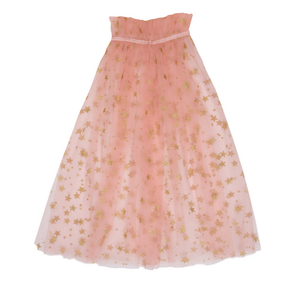 Pink Star Tulle Cape (3-6yrs)
