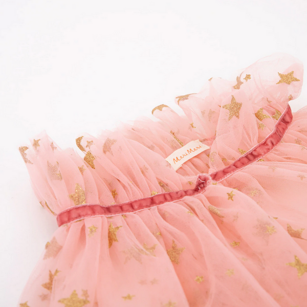 Pink Star Tulle Cape (3-6yrs)